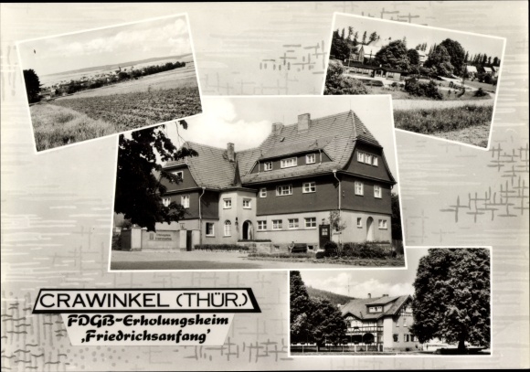 PC Crawinkel Ohrdruf in Thuringia, FDGB convalescent home Friedrichsbeginn