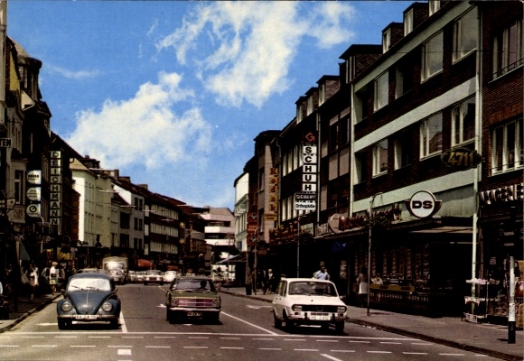Postcard Viersen in North Rhine-Westphalia, Main Street