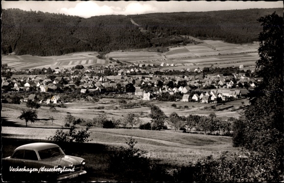 Postcard Veckerhagen Reinhardshagen on the Weser Hesse, Panorama