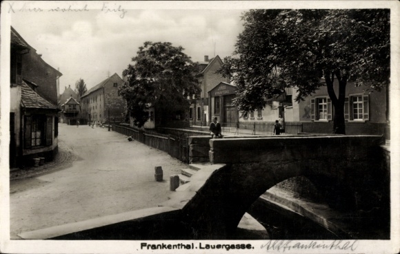 Ak Frankenthal in der Pfalz, Lauergasse