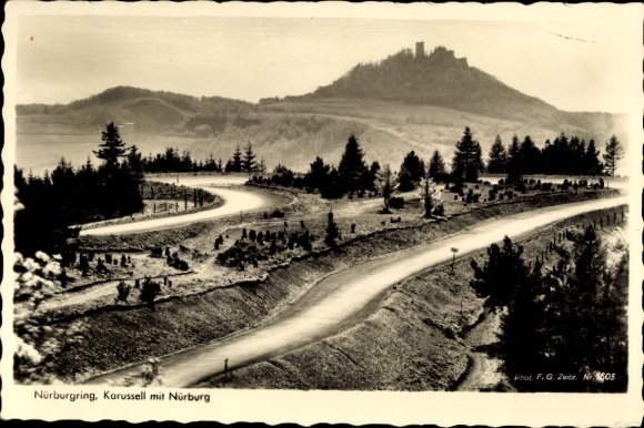 Postcard Nürburg in the Eifel, Nürburgring, Karussell