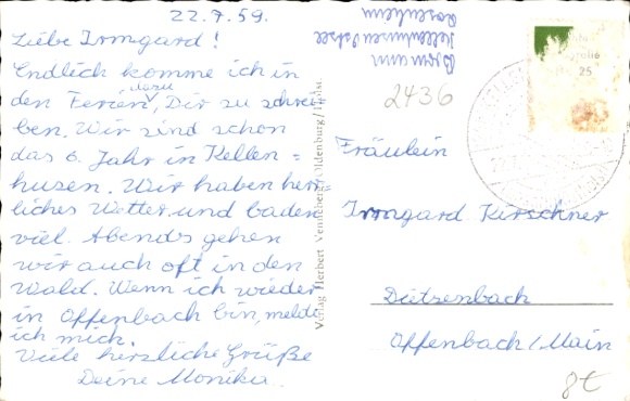 Postcard Kellenhusen on the Baltic Sea in Ostholstein, minigolf