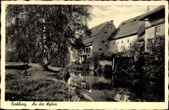 Postcard Frohburg in Saxony, on the Wyhra