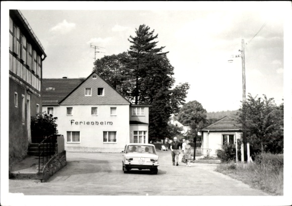 Ak Hetzdorf Halsbrücke in Mittelsachsen, Ferienheim Goldpfeil, Außenansicht