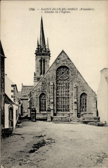 CPA Saint Jean du Doigt Finistère, Abside de l'Eglise