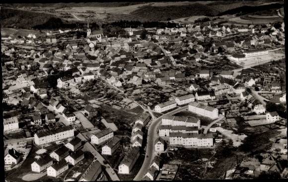Ak Baumholder in Westrich, luchtfoto