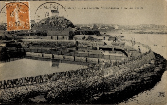 PC Roscoff Finistère, Chapelle Sainte Barbe, taken from Vivier