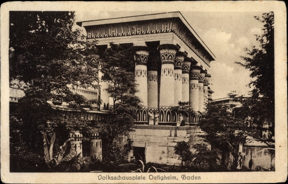 Postcard Ötigheim in the Black Forest, folk drama