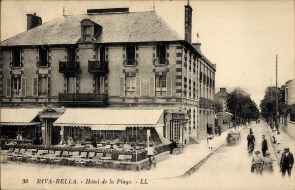 Postcard Ouistreham Riva Bella Calvados, Hotel de la Plage