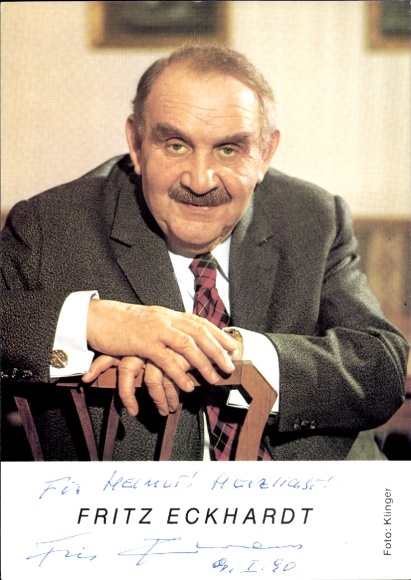 Ak Schauspieler Fritz Eckhardt, Portrait, Autogramm