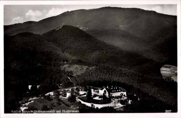 Postcard Obereggenen Schliengen in the Black Forest, Bürgeln Castle, aerial photograph