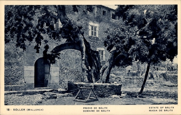 Ak Soller Mallorca Balearen, Mallorca, Predio de Balitx, Domaine de Balitx, landgoed van