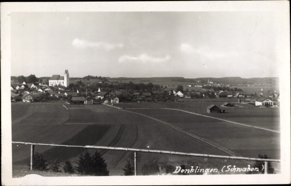 Photo Postcard Denklingen Swabia district of Landsberg am Lech Upper Bavaria, view of the town
