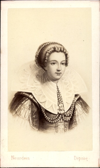 Visiting card Catherine-Henriette Countess of Entragues, Marquise de Verneuil