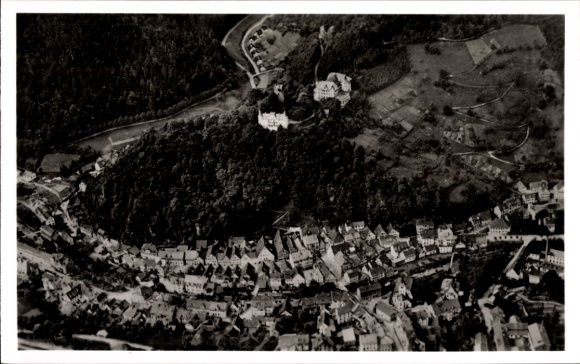 Ak Hornberg in het Zwarte Woud, luchtfoto