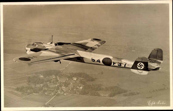 PC Dornier Do 17, Luftwaffe, twin-engine combat aircraft, 54 F37, II. WW