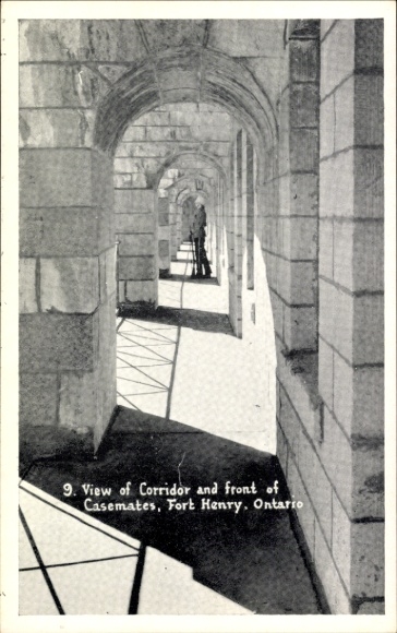 PC Ontario Canada, Fort Henry, Corridor, Front of Casemates