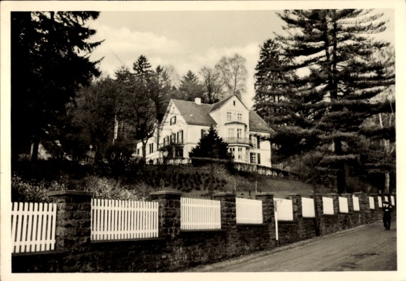 Postcard Hirzenhain in Hesse, children's recreation home of the Buderus Ironworks Wetzlar