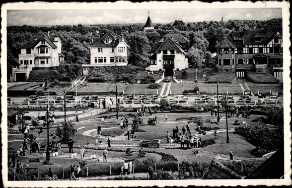 Postcard Zoute Knokke Heist West Flanders, Golf miniature