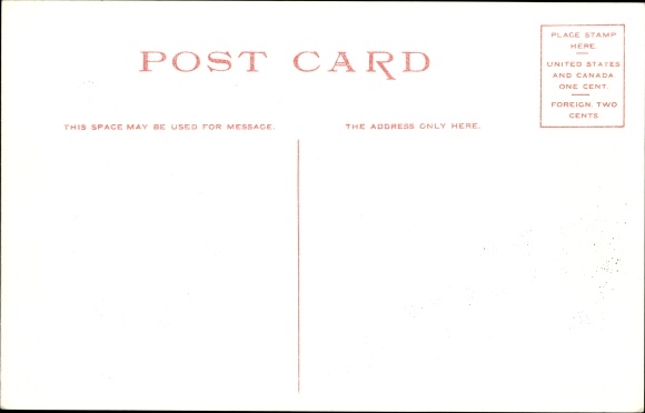 Postcard Boston Massachusetts USA, Park Street Church and Tremony Street Mall