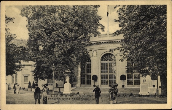 KP Drezno, Międzynarodowa Wystawa Higieny 1911, Francuski Pawilon Państwowy, goście