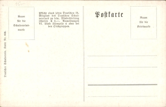 Artist Postcard Kutzer, Ernst, Soldier's life, yes that means being funny, German School Association 663