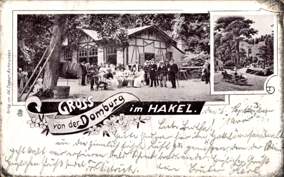 Ansichtkaart Heteborn Selke Aue in de Harz, Domburg in de Hakel, gasten