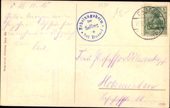 Postcard Dassel am Solling, rest home, dormitories, outbuildings