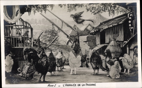 Postcard the Arrival of the Pheasant