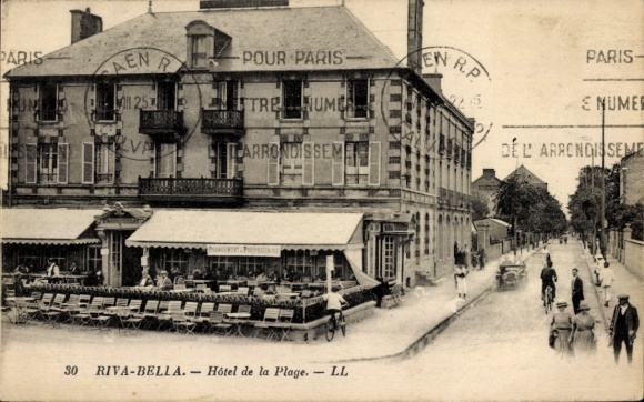 Postcard Ouistreham Riva Bella Calvados, Hotel de la Plage
