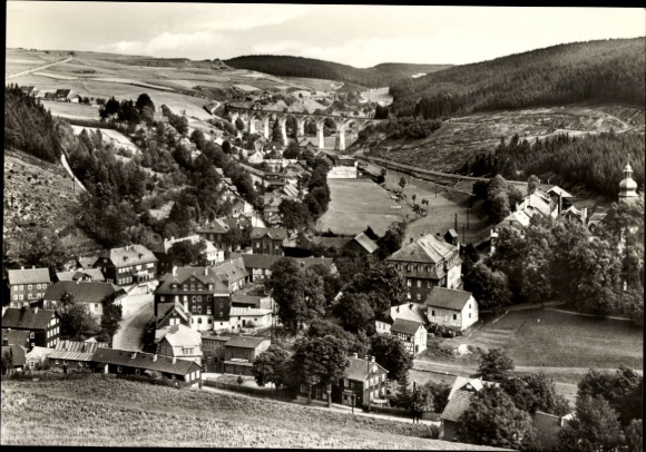 Postcard Wallendorf Lichte Neuhaus am Rennweg, Panorama