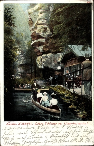 PC Hinterhermsdorf Sebnitz, upper lock, gondola