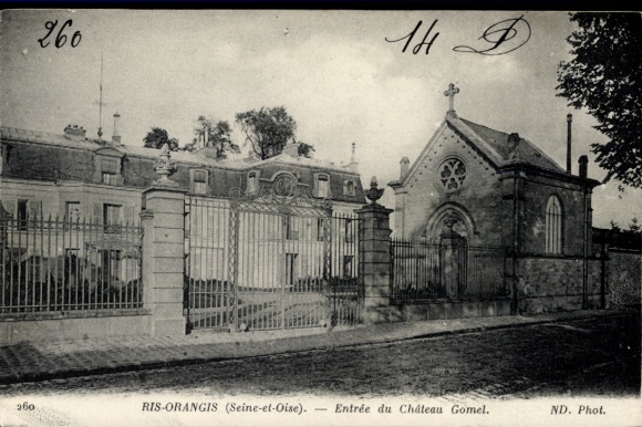 Ak Ris Orangis Essonne, Chateau Gomel, Entree