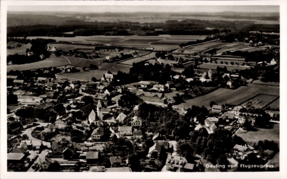 Ansichtkaart Gauting in Opper-Beieren, luchtfoto