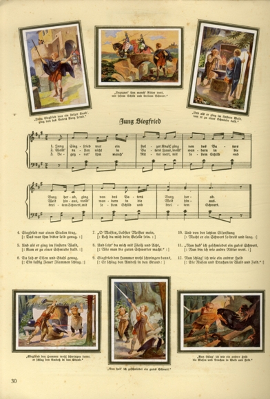 German folk songs in pictures II collection picture album Kathreiner Munich 1934