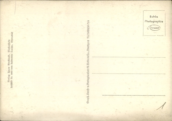 Postcard Wallerstein in Swabia, aerial photograph