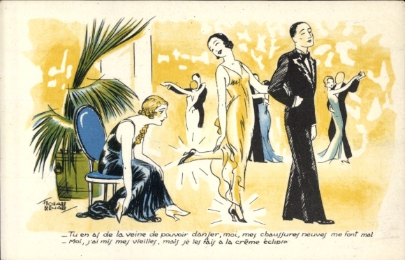 Artist PC Bernard, Edouard, Creme Eclipse, lady with shiny shoes, dance event