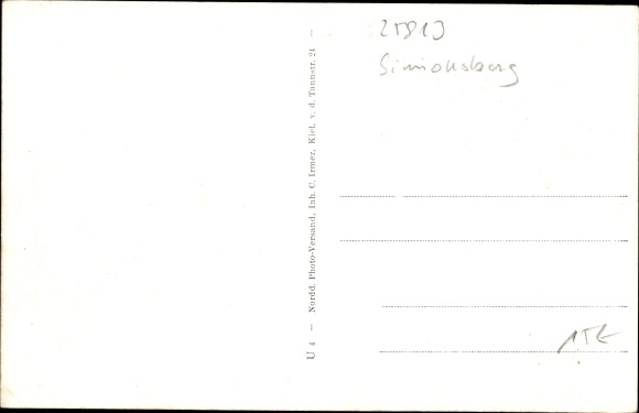 Postcard Finkhaushalligkoog Simonsberg in North Friesland, settlements Knudsen, Harksen, Asmussen, inn