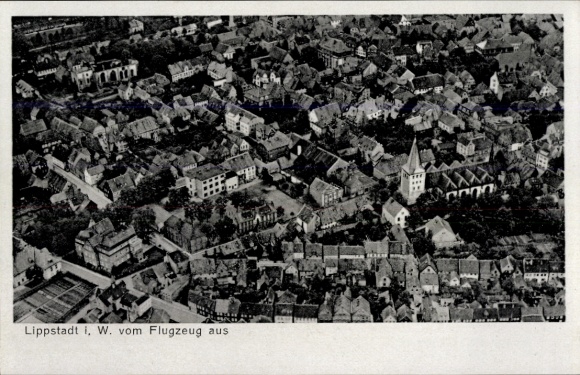 Postcard Lippstadt in Westphalia, aerial photograph