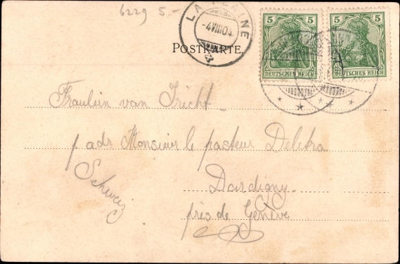 Postcard Schlangenbad im Taunus Hessen, panorama of the village, Schlange