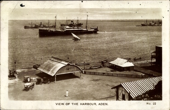 KP Aden Jemen, Port, Port, Statek parowy