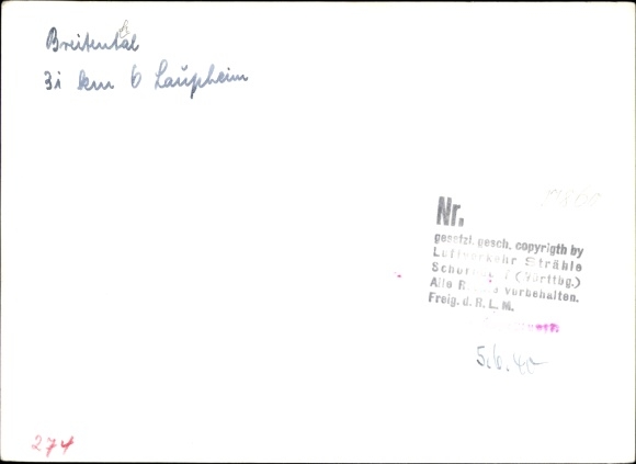 Photo Breitenhal Swabia, aerial photograph