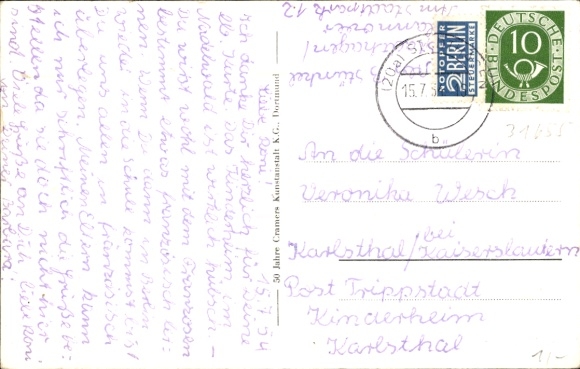 Postcard Stadthagen in Lower Saxony, Schloßcafé