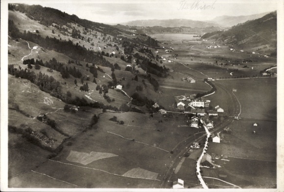 Postcard Thalkirchdorf Oberstaufen in Allgäu, aerial photograph