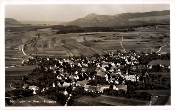 Postcard Böhringen in the Swabian Alb, aerial photograph