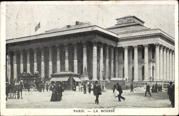 Ansichtkaart Parijs II, La Bourse