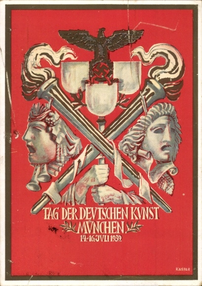 Artist Postcard Kaspar, Munich, Day of German Art, 14-16 July 1939