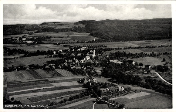 Ak Bergatreute in Württemberg, Fliegeraufnahme