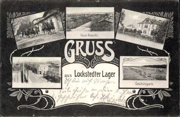 PC Lockstedt in Schleswig Holstein, Lockstedt camp, casino, total view, gun park