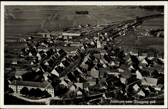 Ak Hüfingen im Schwarzwald, Fliegeraufnahme